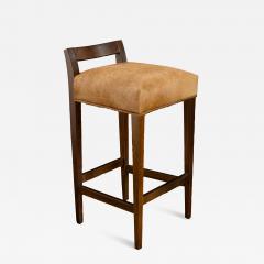  Costantini Design Exotic Wood Contemporary Stool in Hair Hide from Costantini Umberto In Stock - 4419247