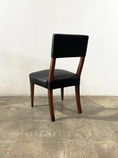  Costantini Design Exotic Wood High Back Dining Black Leather Chair by Costantini Luca in Stock - 4704239
