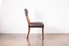  Costantini Design Exotic Wood High Back Dining Brown Leather Chair by Costantini Luca in Stock - 4704348