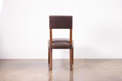  Costantini Design Exotic Wood High Back Dining Brown Leather Chair by Costantini Luca in Stock - 4704352