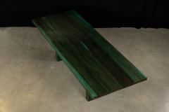  Costantini Design Exotic Wood Twin Pedestal Modern Minimal Dining Table Andre Verdi by Costantini - 4180381