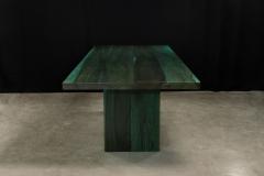  Costantini Design Exotic Wood Twin Pedestal Modern Minimal Dining Table Andre Verdi by Costantini - 4180383