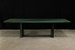  Costantini Design Exotic Wood Twin Pedestal Modern Minimal Dining Table Andre Verdi by Costantini - 4180384