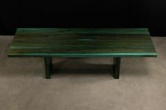  Costantini Design Exotic Wood Twin Pedestal Modern Minimal Dining Table Andre Verdi by Costantini - 4180393