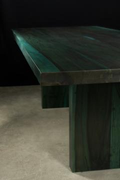  Costantini Design Exotic Wood Twin Pedestal Modern Minimal Dining Table Andre Verdi by Costantini - 4180398
