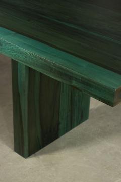 Costantini Design Exotic Wood Twin Pedestal Modern Minimal Dining Table Andre Verdi by Costantini - 4180400