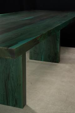  Costantini Design Exotic Wood Twin Pedestal Modern Minimal Dining Table Andre Verdi by Costantini - 4180403