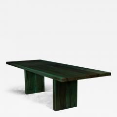  Costantini Design Exotic Wood Twin Pedestal Modern Minimal Dining Table Andre Verdi by Costantini - 4185861