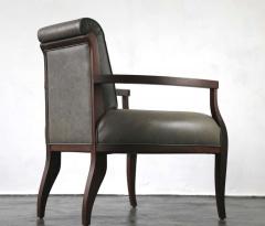  Costantini Design Gianni Contemporary Art Deco Style Leather Lounge Armchair from Costantini - 1563801