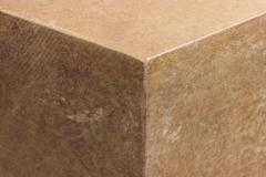  Costantini Design Goatskin Modern Side Table by Costantini Pergamino Hex Alto Caramel In Stock - 2675146