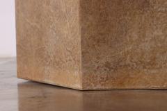  Costantini Design Goatskin Modern Side Table by Costantini Pergamino Hex Chico Caramel in Stock - 2823520