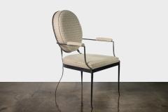  Costantini Design Hand Forged Iron Chair Upholstered in Fabric by Costantini Andre In Stock - 4701448