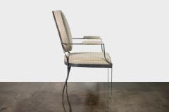  Costantini Design Hand Forged Iron Chair Upholstered in Fabric by Costantini Andre In Stock - 4701450