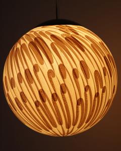  Costantini Design Handcrafted of Wood Shavings Pendant Lamp by Theophane Ingold Shavings Sphere - 4640379