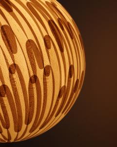  Costantini Design Handcrafted of Wood Shavings Pendant Lamp by Theophane Ingold Shavings Sphere - 4640384