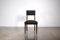  Costantini Design High Back Dining Chair in Wood and Black Fabric by Costantini Luca In Stock - 4704344