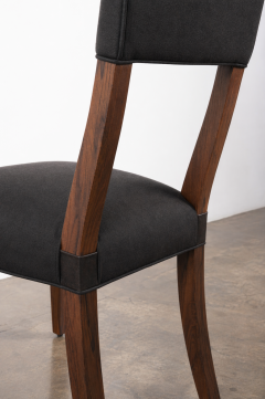  Costantini Design High Back Dining Chair in Wood and Black Fabric by Costantini Luca In Stock - 4704346