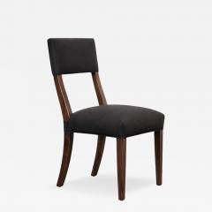  Costantini Design High Back Dining Chair in Wood and Black Fabric by Costantini Luca In Stock - 4705387