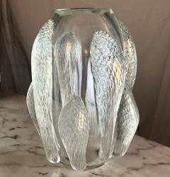  Costantini Design Late 20th Century Pair of Transparent Iridescent Murano Glass Vases Costantini - 1737335