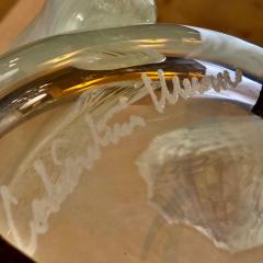  Costantini Design Late 20th Century Pair of Transparent Iridescent Murano Glass Vases Costantini - 1737343
