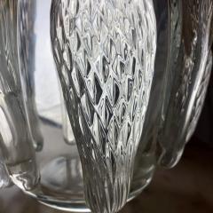  Costantini Design Late 20th Century Pair of Transparent Iridescent Murano Glass Vases Costantini - 1737354
