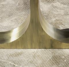  Costantini Design Live Edge Claro Walnut Slab Table with Cast Bronze Bases by Costantini Ambrosi - 4581994