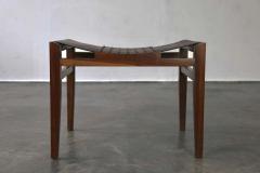  Costantini Design Luzio Slung Leather Stool in Argentine Rosewood with Leather Cording - 1580425