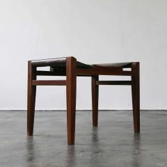  Costantini Design Luzio Slung Leather Stool in Argentine Rosewood with Leather Cording - 1580428