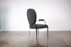  Costantini Design Metal Round Back Chair Upholstered in Fabric by Costantini Andre In Stock - 4701457