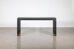 Costantini Design Minimal Console Table with Bronze Sabots in Black Maple Wood by Costantini Dino - 2647390