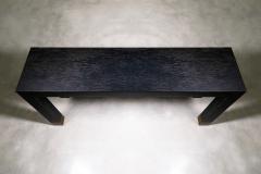  Costantini Design Minimal Console Table with Bronze Sabots in Black Maple Wood by Costantini Dino - 2647404