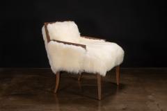  Costantini Design Modern Argentine Wood and Sheepskin Lounge Chair by Costantini Ovino In Stock - 4632245