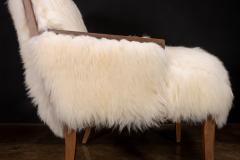  Costantini Design Modern Argentine Wood and Sheepskin Lounge Chair by Costantini Ovino In Stock - 4632250
