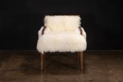  Costantini Design Modern Argentine Wood and Sheepskin Lounge Chair by Costantini Ovino In Stock - 4690526