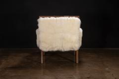  Costantini Design Modern Argentine Wood and Sheepskin Lounge Chair by Costantini Ovino In Stock - 4690530