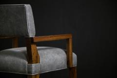  Costantini Design Modern Arm Chair in Argentine Exotic Wood and Leather by Costantini Bruno - 2341795