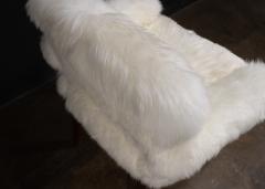  Costantini Design Modern Armchair in Exotic Wood and Sheepskin by Costantini Bruno Ovino Armchair - 4436197