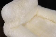  Costantini Design Modern Armchair in Exotic Wood and Sheepskin by Costantini Bruno Ovino Armchair - 4436198