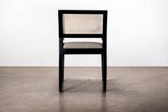  Costantini Design Modern Armchair with Caned Back in Ebonized Wood by Costantini Recoleta - 3023356