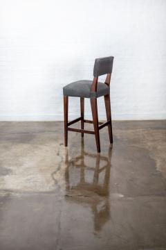  Costantini Design Modern Bar Stool in Argentine Exotic Wood and Fabric from Costantini Bruno - 2002334