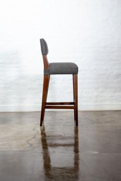  Costantini Design Modern Bar Stool in Argentine Exotic Wood and Fabric from Costantini Bruno - 2002343