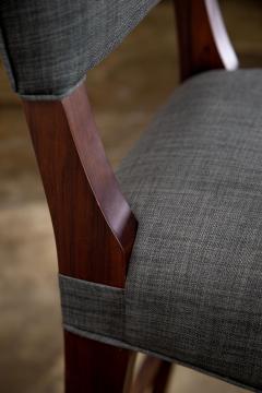  Costantini Design Modern Bar Stool in Argentine Exotic Wood and Fabric from Costantini Bruno - 2002379