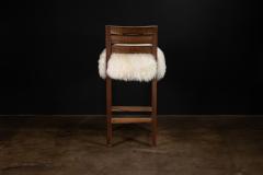  Costantini Design Modern Bar Stool in Argentine Rosewood and Sheepskin by Costantini Renzo Ovino - 4693702