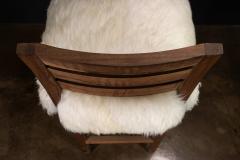  Costantini Design Modern Bar Stool in Argentine Rosewood and Sheepskin by Costantini Renzo Ovino - 4693717