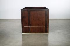  Costantini Design Modern Desk with Drawers in Argentine Rosewood Bronze from Costantini Lorenzo - 3105780