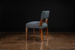  Costantini Design Modern Dining Chair in Argentine Exotic Wood and Fabric by Costantini Bruno - 4662324