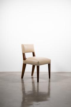  Costantini Design Modern Dining Chair in Exotic Wood and Leather by Costantini Bruno In Stock - 2145433