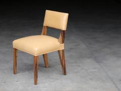  Costantini Design Modern Dining Chair in Exotic Wood and Leather by Costantini Bruno In Stock - 3553588