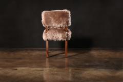  Costantini Design Modern Dining Chair in Exotic Wood and Sheepskin from Costantini Bruno Ovino - 2950331