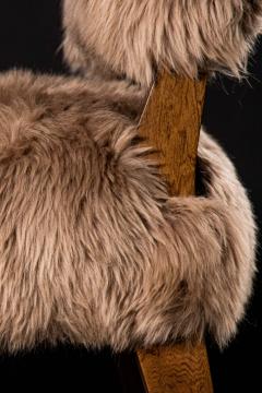  Costantini Design Modern Dining Chair in Exotic Wood and Sheepskin from Costantini Bruno Ovino - 2950334